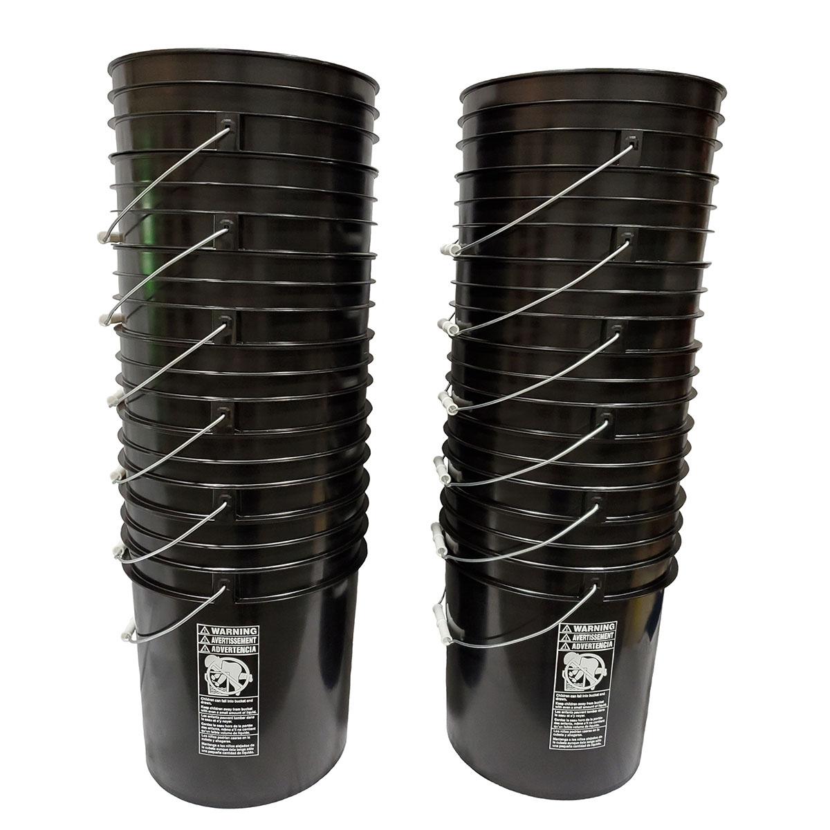 4 Gallon Color Coded Food Grade Bucket Black - K80101/BLK